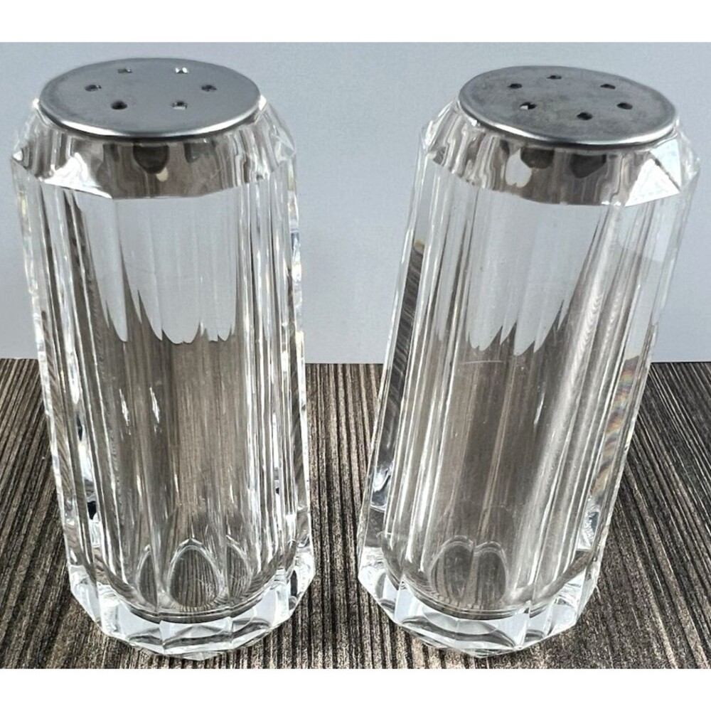 Vintage 1980 Bijan Lucite Acrylic Salt and Pepper Shakers